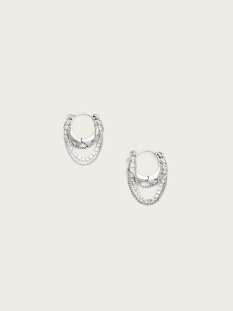 TRUDY SMALL CHAIN HOOP EARRINGS
