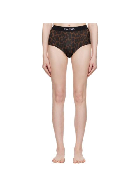 Brown Leopard Modal Signature Briefs