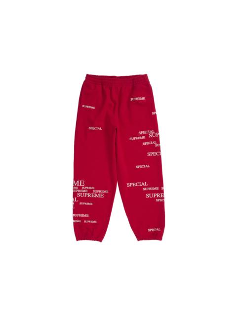 Supreme Special Sweatpant Red