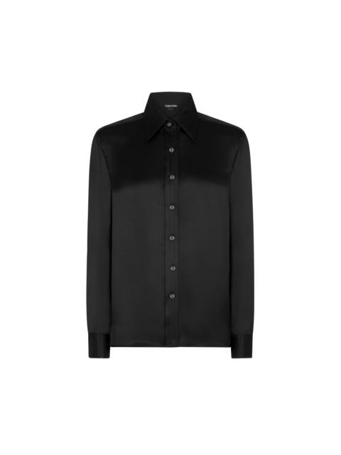 FLUID CHARMEUSE SILK SHIRT
