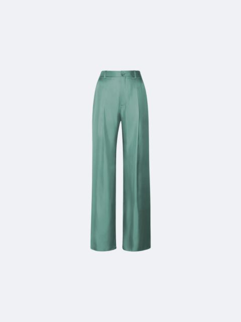 Silky Twill Relaxed Pleated Pant