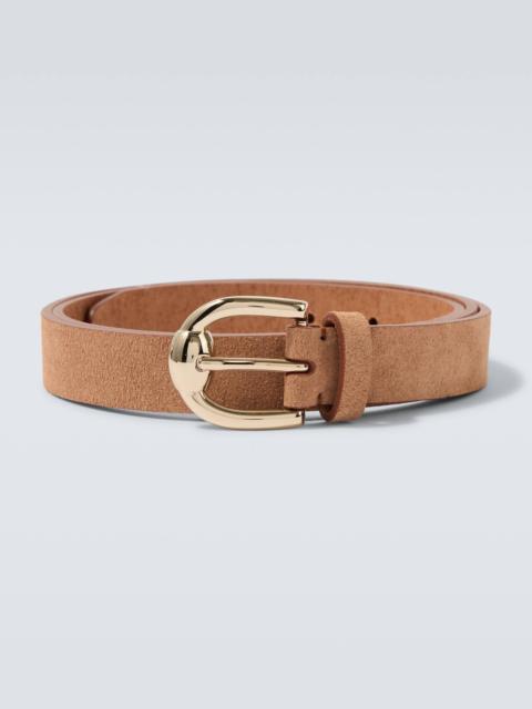 Suede belt