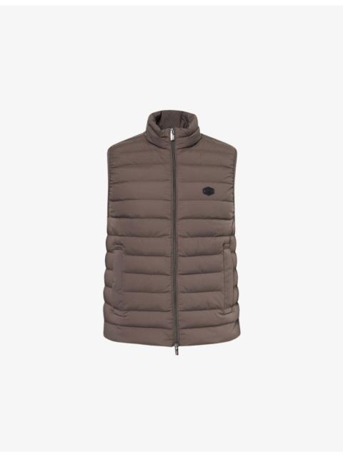 Brand-Patch Regular-Fit Woven-Down Gilet