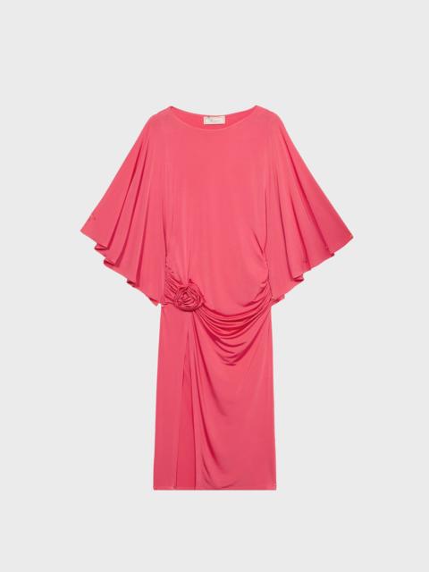 MIDI JERSEY DRESS WITH ROSE