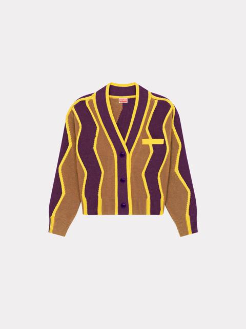 'Wavy Stripes' boxy cardigan