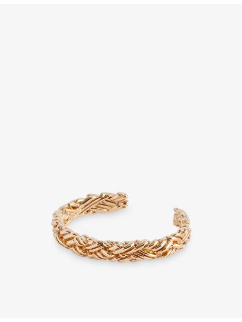 Intreccio 18ct Yellow Gold Plated Sterling Silver Bracelet Chain Bracelet
