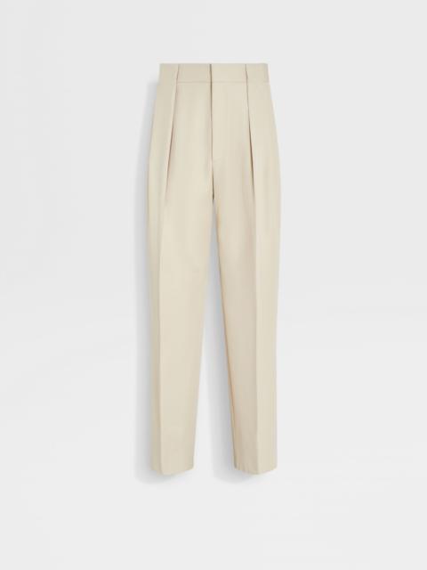 LIGHT BEIGE WOOL PANTS