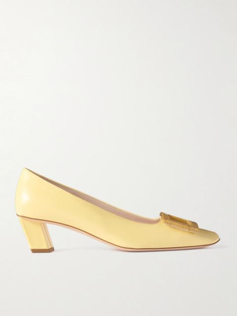 Belle Vivier patent-leather pumps Yellow