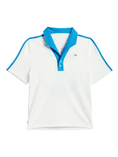 adidas x CLOT Pique Polo Shirt 'Core White' JE9585