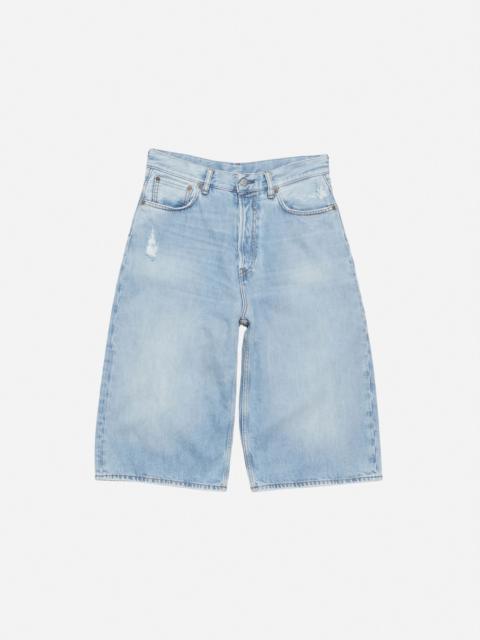 Denim shorts - Loose fit - Light blue