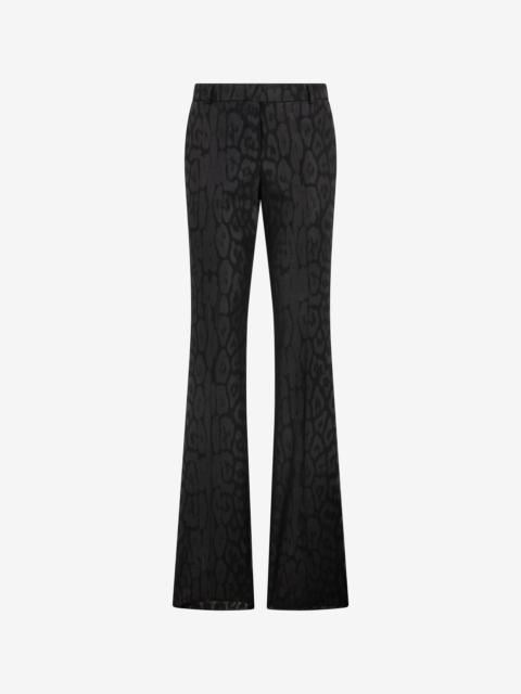 Plain print trousers