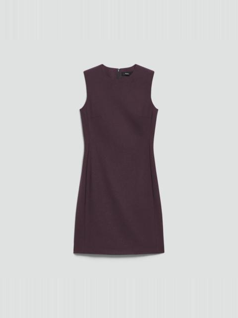 Sleeveless Fitted Dress in Good Wool