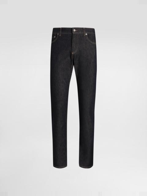 Slim-fit stretch cotton jeans
