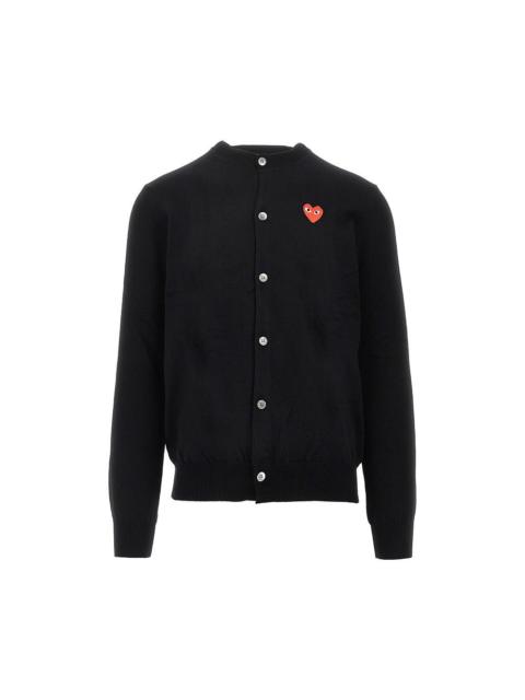 HEART PATCH CREWNECK CARDIGAN
