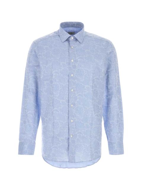 Light Blue Jacquard Shirt