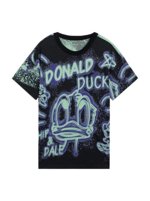 Li-Ning x Disney Donald Duck Graphic T-shirt 'Black' AHSS273-3