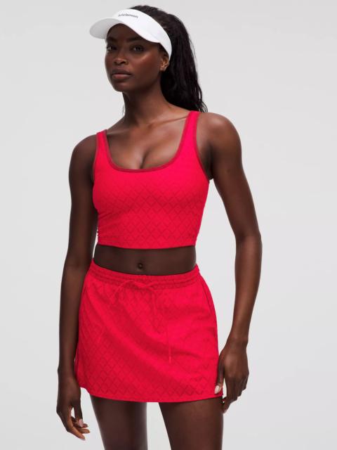 Textured Mesh Tennis Tank Top *Medium Support, B/C Cup