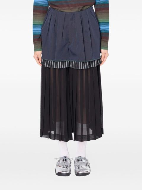 pleated palazzo pants