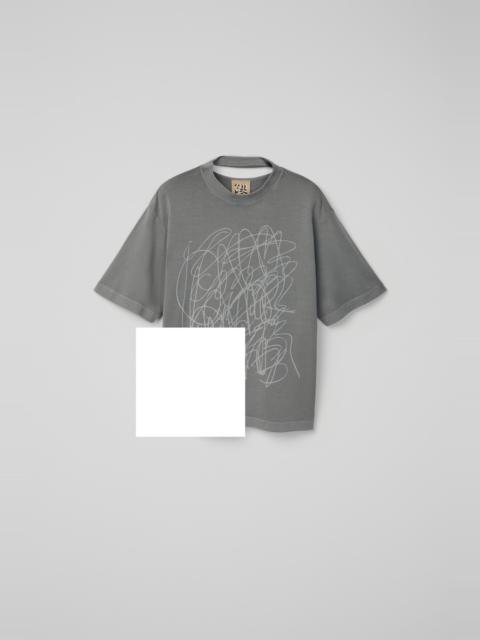 Gray Mineral Dye Boxy T-Shirt