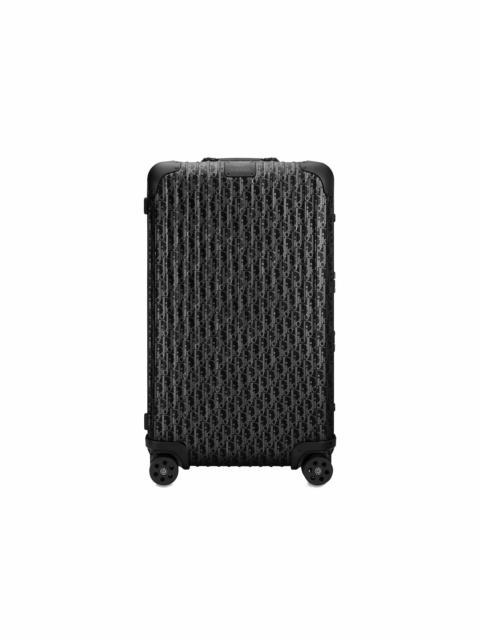 Dior x RIMOWA 4-Wheel Large Suitcase Aluminium Dior Oblique Black