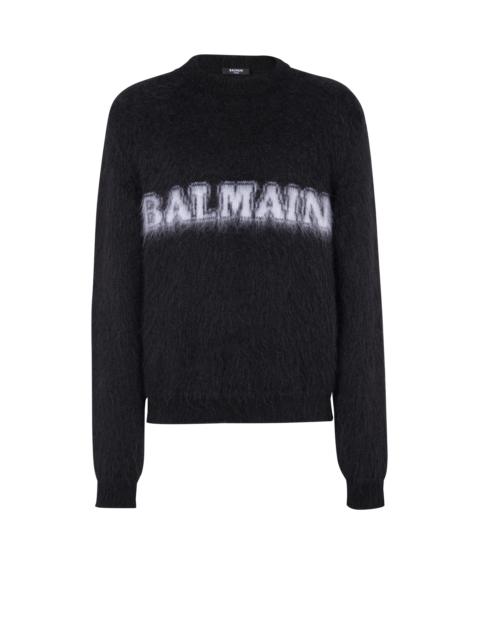 Retro Balmain jumper in brushed mohair