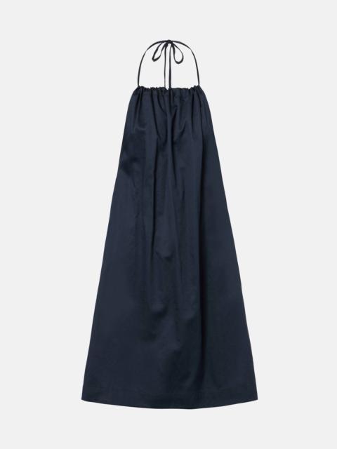 Yoko gathered cotton minidress