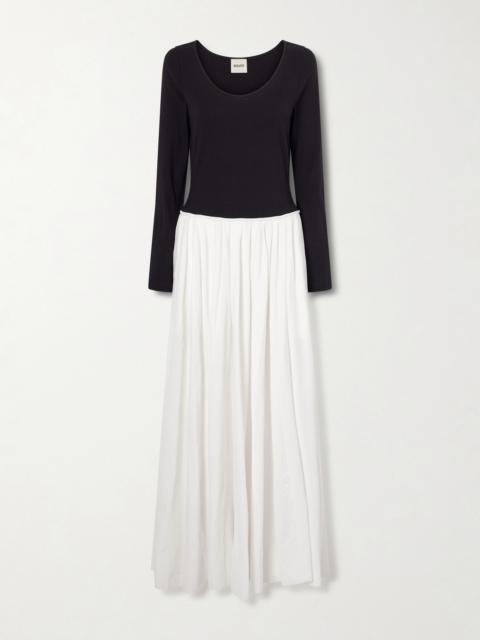 Cotton-jersey Midi Dress