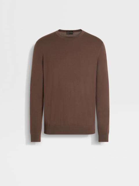 BROWN VELLUS AUREUM CREWNECK