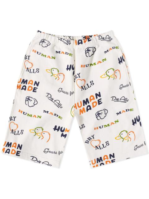 Human Made Printed Sweat Shorts