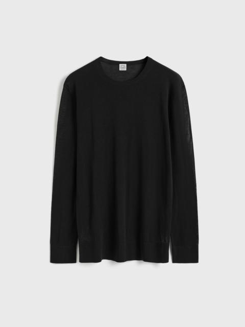 Long-sleeve tee knit black