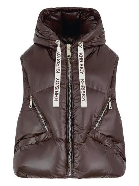 zip-fastening gilet