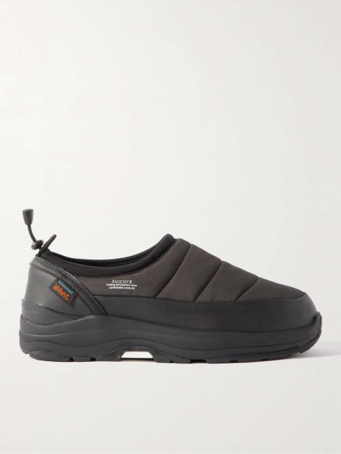 Pepper-Evab Rubber-Trimmed Quilted Shell Slip-On Sneakers