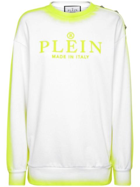 logo-embroidered cotton sweatshirt