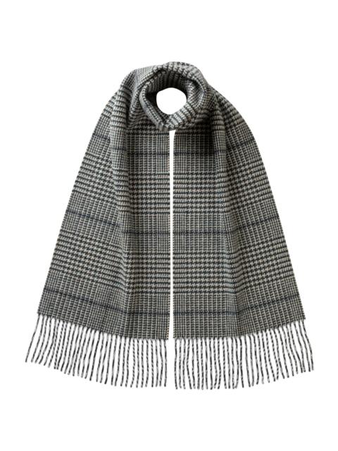 Tweed Glen Check Green Scarf