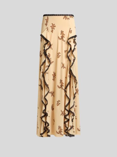 MAXI SKIRT WITH FLORAL PRINT