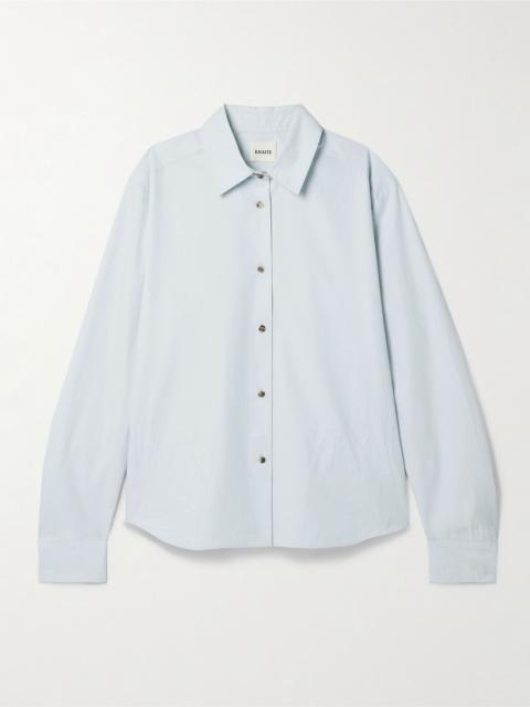 Argo cotton-poplin shirt Blue
