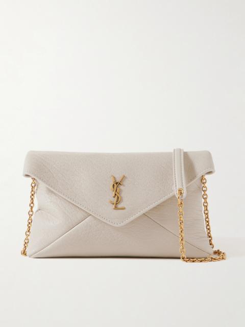 Cassandre Mini Textured-leather Shoulder Bag