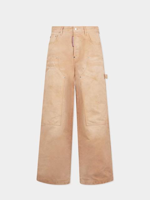GARMENT DYED BAGGY CARPENTER JEANS