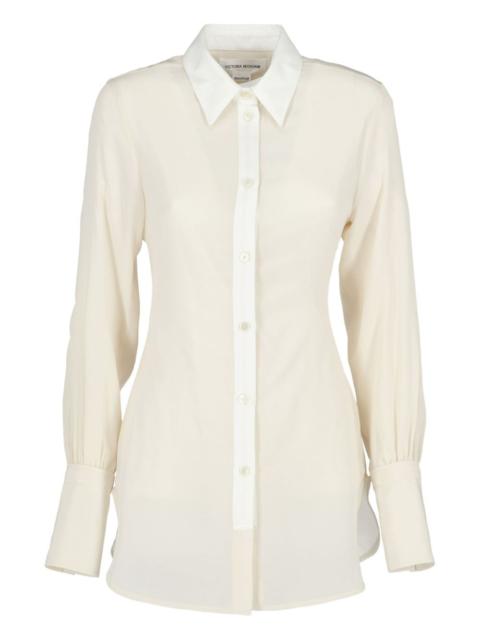contrast placket top