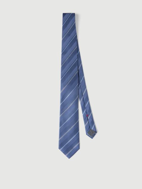 Striped silk tie