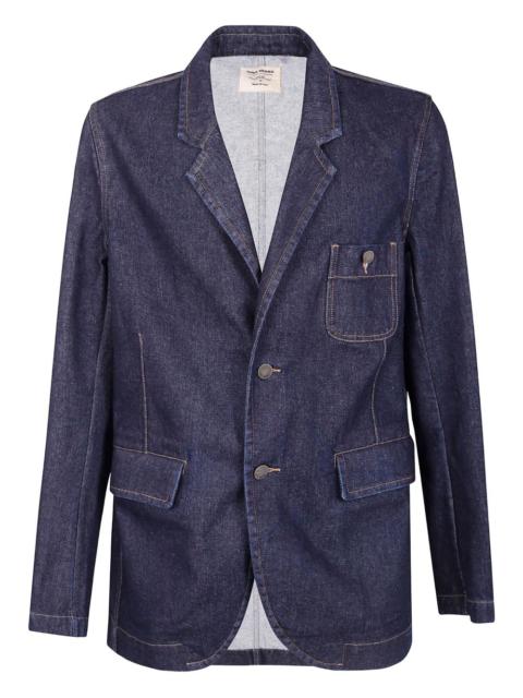 buttoned patch-pocket denim jacket