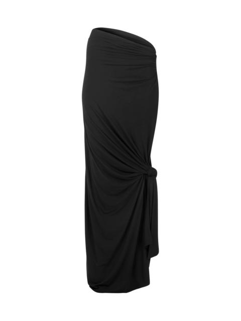 LUMIERE SCARF SKIRT SOOT