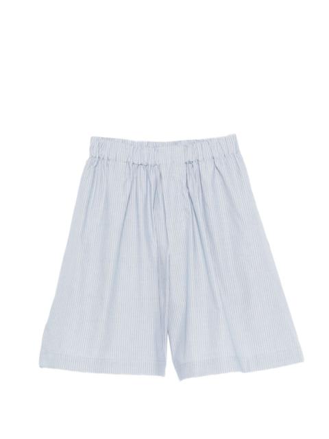 striped elasticated-waistband shorts