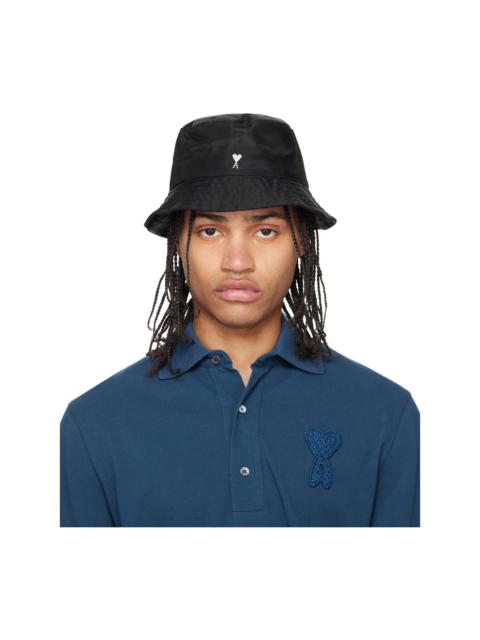 Black Ami de Coeur Stud Bucket Hat