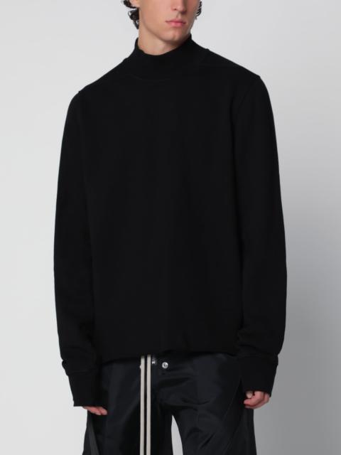 Black sweatshirt in cotton