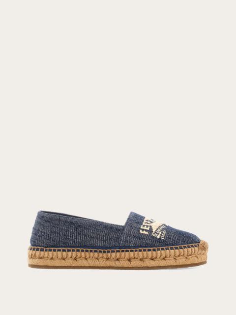Denim espadrilles