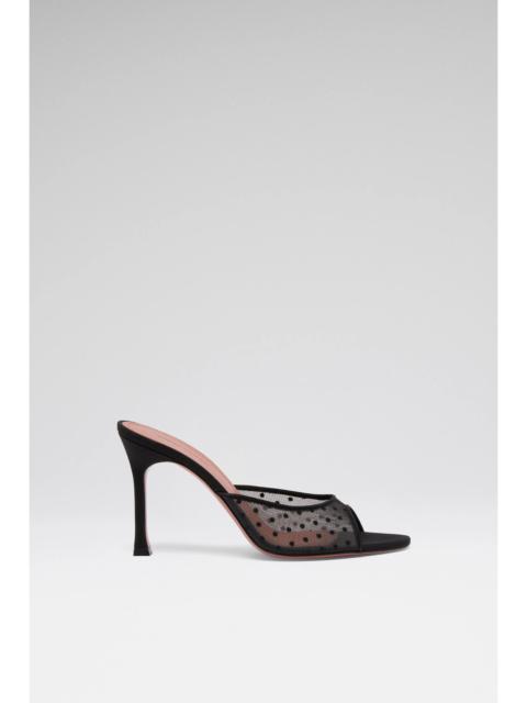 ALEXA SLIPPER 95 BLACK LACE POLKA-DOT