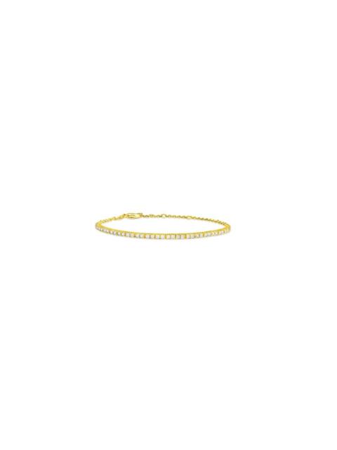 YELLOW GOLD DIAMOND TENNIS BRACELET