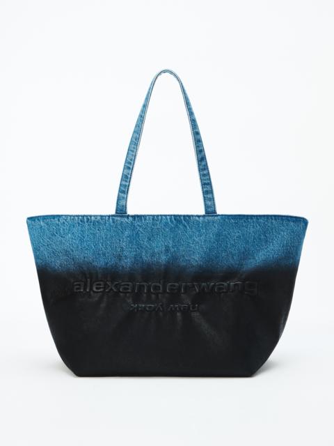 Punch Tote Coated Denim Large
