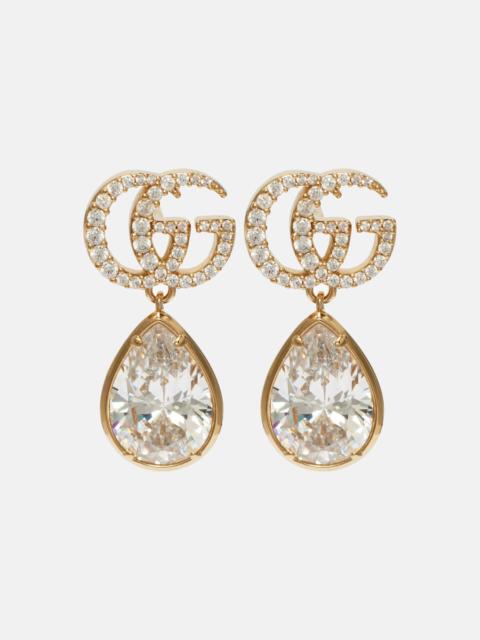 GG Marmont crystal-embellished drop earrings